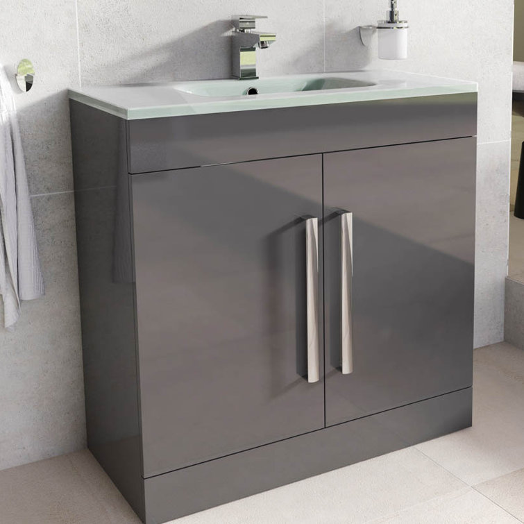 Latitude Run Aparicio 800mm Freestanding Vanity Unit & Reviews